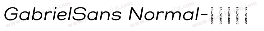 GabrielSans Normal字体转换